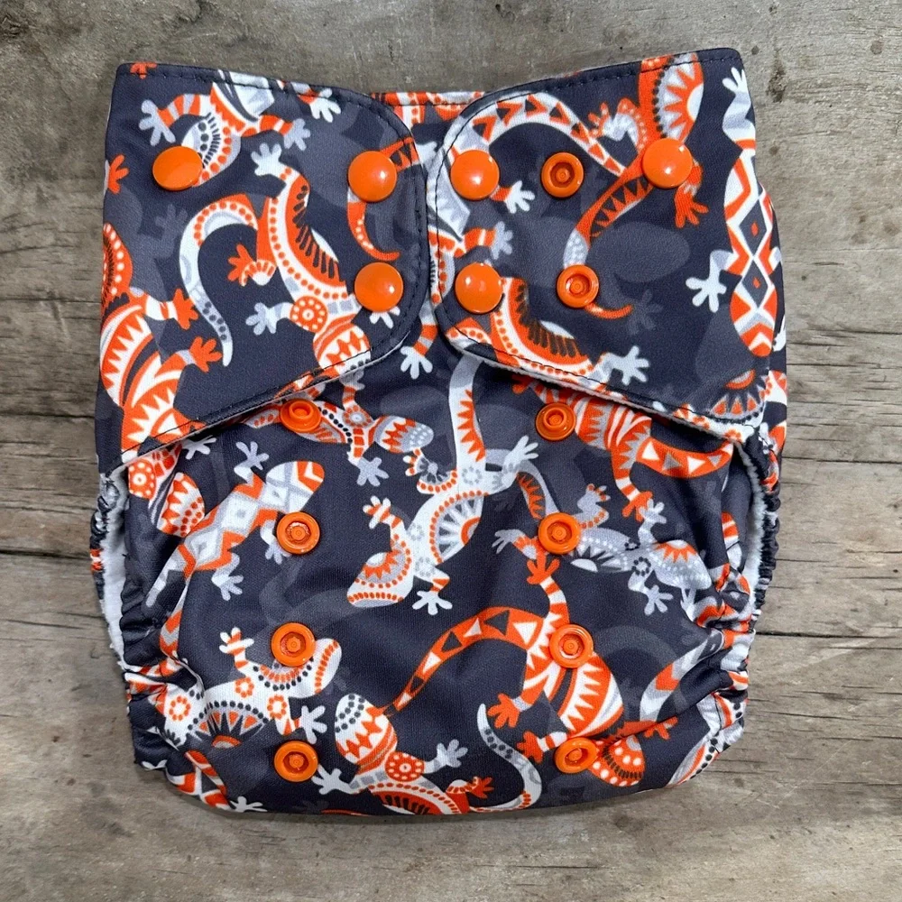 NEW Lalabye Baby Gecko Print Cloth Diaper Cover